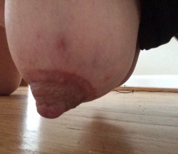 hucowdeedee:  My big teats pulled me down onto all-foursâ€¦