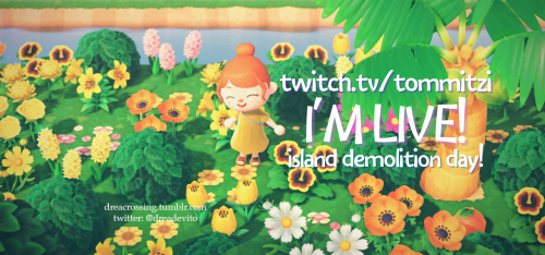 I’M LIVE!today is island demolition day! i’m scared but excited going to do our best to start flatte