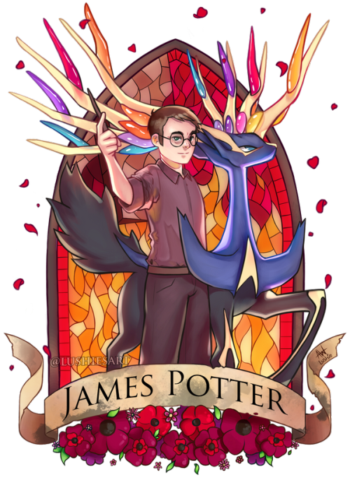 Pottermon: James Potter We’ve had Moony, Wormtail, Padfoot… and here’s Prongs!He&