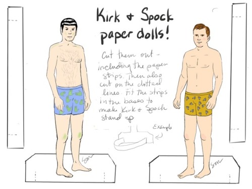 kirkaholic123: And now the triumvirate of paper dolls is complete!!!! @star-blogging @mccoymostly @m