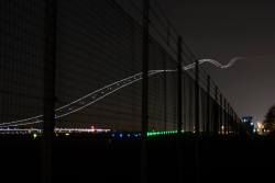 loveandjealousy:  blackcitadel:  stunningpicture:  Long exposure of a plane taking off  nah son thats rainbow road  wow 