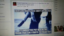 discreet420mseeking69mforvaping:  This guy is running for Denton City Council in Distrcit 1. Robert Doyle Cain is being financially backed by the oil industry and is sharing rape jokes on his FB page. If you live in District 1, please go vote for his