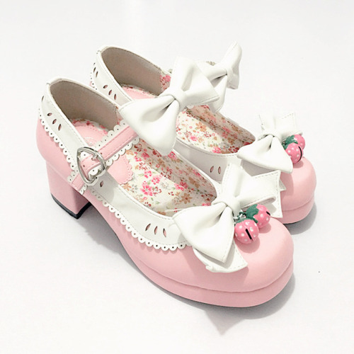 softjoy: strawberry bell bow shoes // $32.70 10% discount code: “jenina”