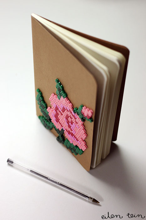 DIY Cross Stitch Inspired Perler Beads Journal Cover Tutorial from EilenTein here. I used Chrome to 