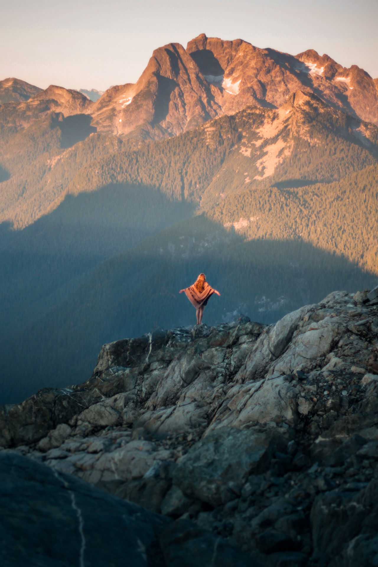 elizabethgadd:  Self-portrait during sunset on the night I spent on top of the Golden
