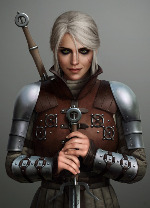 astoralexander: My attempt at a photorealistic Ciri. I made some changes to the Ursine armor to make
