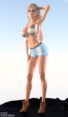 thedude3dx:  So I keep messing around with Kayla, and each time she gets a bit closer to how I want her to look. Boob shape keeps changing, because I want each of the four girls to have a fairly distinguishable pair while I remain at the same time within