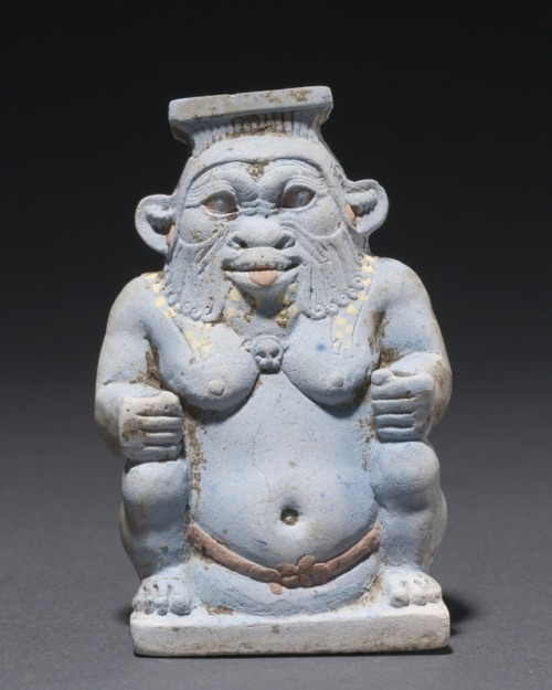 ancientpeoples:Cosmetic Jar in the Form of the God Bes Egypt, Late Period, Dynasties 26, 664-525 BCE