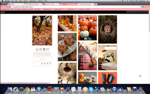 Theme 08 - Christinaxox Live Preview ☯ Code Perks:  Made more for seasonal blogs :D Can also be used