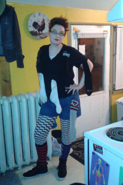 I’m The Odd Sock Gremlin Who Lives In Your Dryer! (Yay For Last Minute Costumes.