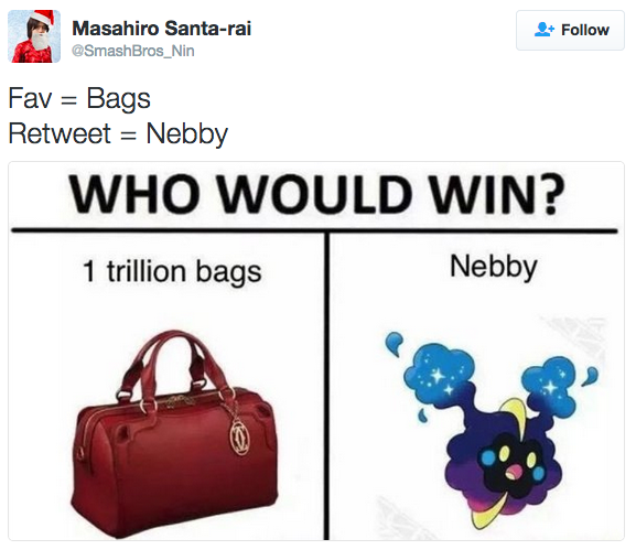 the-future-now: Your new favorite ‘Sun and Moon’ meme: Get in the bag, Nebby