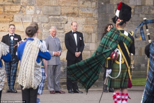 millasmehaboob:16 August 2017Prince Charles, The Duke of Rothesay, and Prince William, The Earl of S