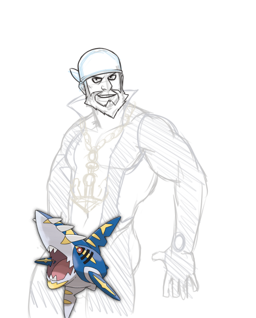 unafkennyart:  Archie WIPsince last night i beat the elite four and finished the Delta episode. :3