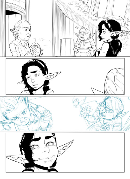 Let’s do this. Chapter 5! Scripted out to be 52 pages. Split almost equally between Alfie and Vera. I am definitely won’t have these pages ready for tomorrow.But it’s not like there’s a rule that I have to update the comic monday-thursday.  Expect