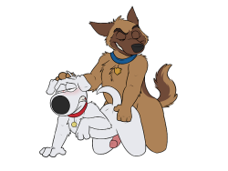 rottenrobbie:quick doodle of some cute but awful cartoon dogs Unf~ ;3