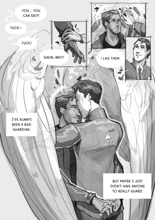 Convin, Guardian!AU, I Love These Two So Freaking Much (as Much As I Hate Drawing Wings)