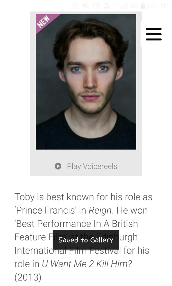 Toby Regbo - Independent Talent