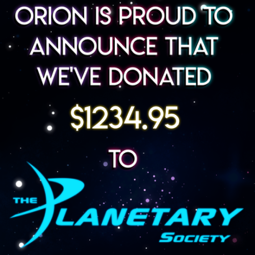 Orion: A Shklance Zine is Proud to Announce that We’ve Officially Donated $1234.95 to The Planetary 