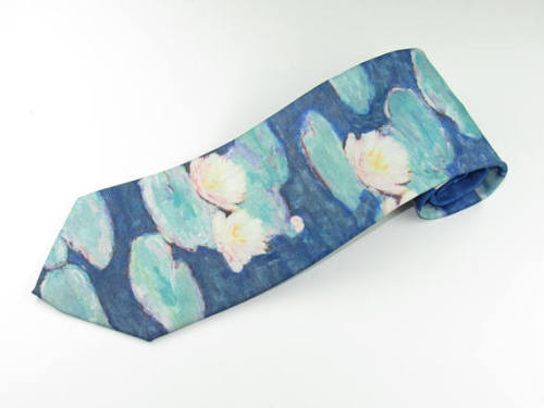 Claude Monet Water Lillies Neck Tie //VINTAGETIESHOPPE