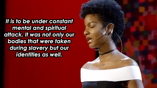 black-to-the-bones:    Model Ebonee Davis Skewers Racism In Fashion Industry In Brilliant TED Talk  Every black model faces this during her career. And this is terrible. Our society needs to change.Our beauty industry needs to change. We need diversity