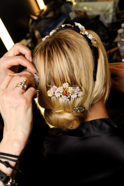 girlannachronism:  Dolce &amp; Gabbana fall 2012 rtw backstage 