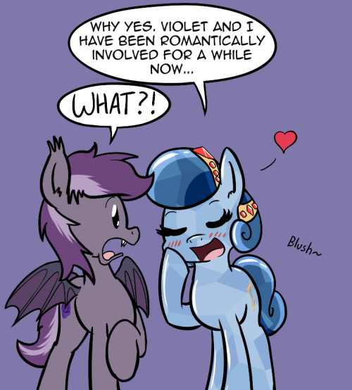 askheartandviolet:  [Heart Song]: I love Violet, just not in that way~ [Violet Rose]: Heart Song, do not do that, you nearly gave me a heart attack…   >W<!
