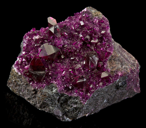 fuckyeahmineralogy:  Kammererite; Kop Krom Mine, Eastern Anatolia Region, Turkey 