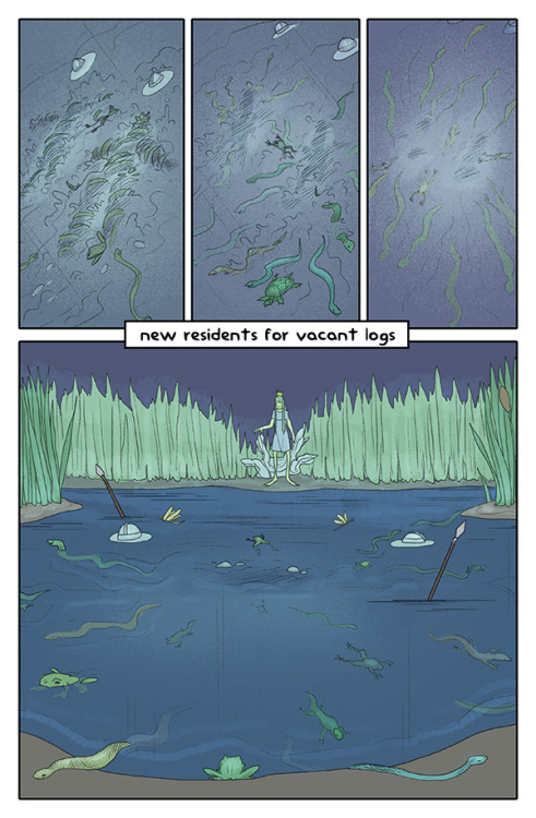 Oops, the last two pages of Frog Queen didn’t fit in the original photoset! Part 1 is here. 