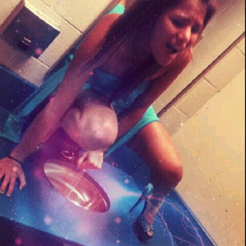 urinalchicks:  my friends took the toilet and i had to go… 