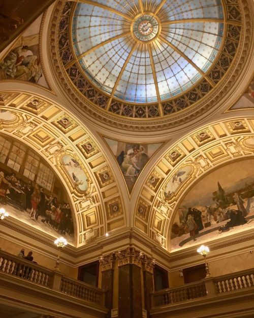 Exploring the spectacular ceilings and sweeping staircases inside the monumental National Museum of 