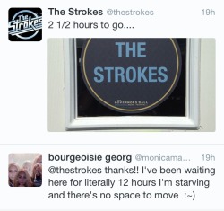 Alexturnerisprettierthanyou:  Alexcarapetis:  Tbt To When The Strokes Sent Our Group