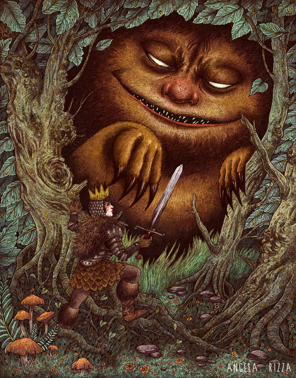 theartofanimation:  Angela Rizza  -  http://angelarizza.tumblr.com  -  https://www.facebook.com/AngelaRizzaIllustration 