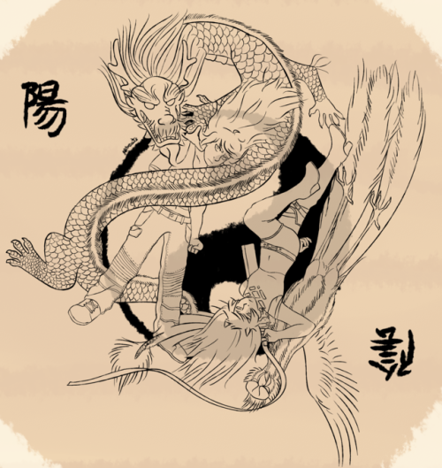 gengarisu: Chinese dragons are part of the harmonious forces yin and yang, which play a large part i