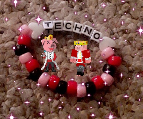 calling all the techno millionaires, technoblade kandi available now! this was one of the first brac