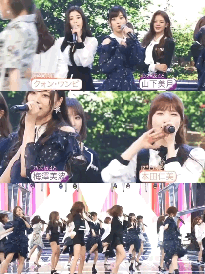 sakagumi46:  JOCX-DTV FNS歌謡祭 2018.12.12 IZ4648 『必然性』 Outtake Movie&gif