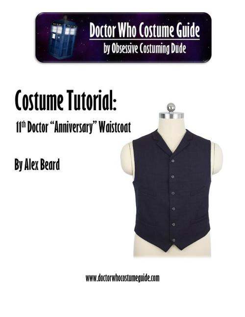 11th Doctor “anniversary” waistcoat sewing tutorial