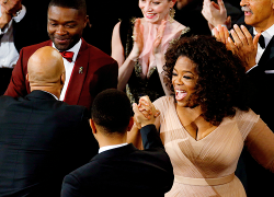robertdeniro:  Common and John Legend celebrate with Oprah and David Oyelowo after winning the Best Original Song Award for ‘Glory’ from ‘Selma’ during the 87th Annual Academy Awards