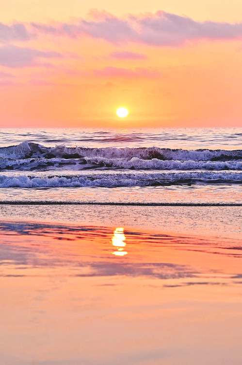 wavemotions:Pastel Sunset in Oceanside - January 9, 2014 by Rich Cruse