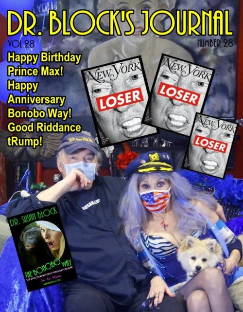 Happy Birthday Prince Max! Happy Anniversary Bonobo Way! Good Riddance tRump! : https://drsusanblock