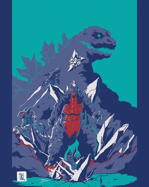 Godzilla vs. SpaceGodzilla (1994) Movie Fan Poster design @godzillamovie @godzilla_toho #ゴジラ . . Swi