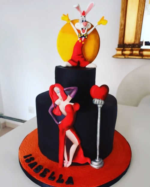 This is awesome ❤️Repost from @abreuscake • Tarta 2D personalizadaJessica Rabbit & Roger Rab