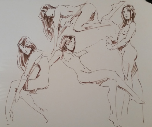 idiivil: IDiivil March 2016. From “Figure Drawing at Titmouse” session. These were all 5 minute pos