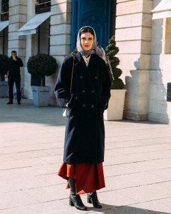 Snappedbybenjaminkwan:iana Godnia   At Lanvin Fw 2018 Paris Snapped By Benjamin Kwanparis