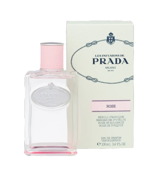 prada infusion de rose“this sublime and luxurious scent is inspired by apparent contradictions