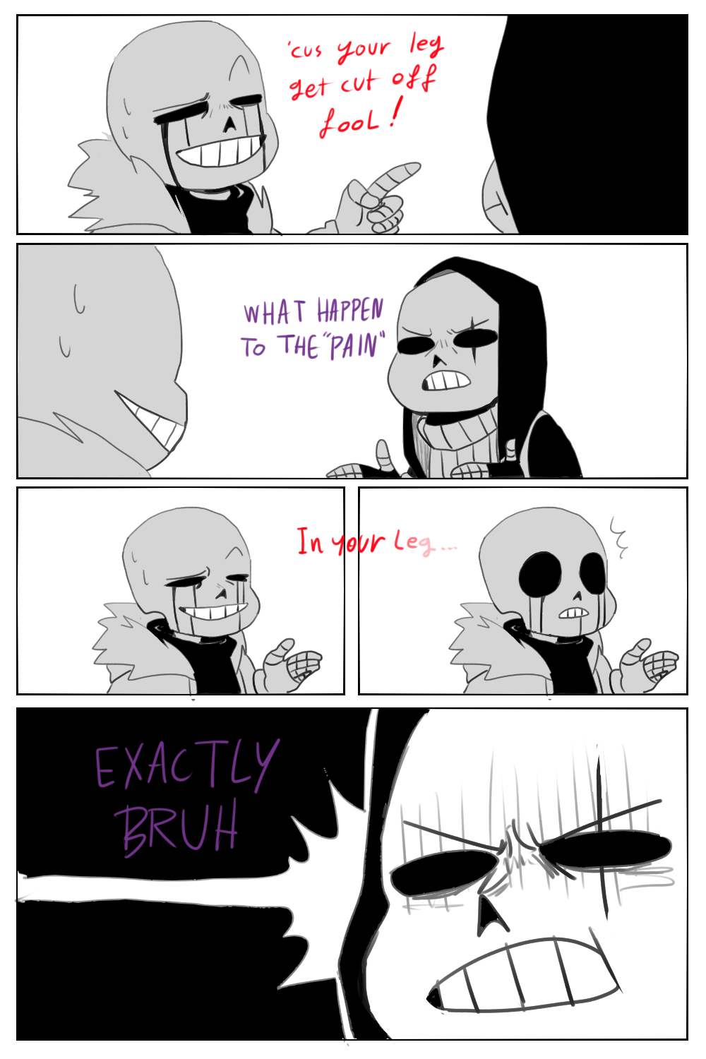 Just an epic sans re-draw/colored i did a while ago, original by yugogeer12  : r/Undertale