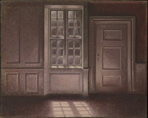 furtho: Vilhelm Hammershøi’s Moonlight, Strandgade 30, c1906 (via here)