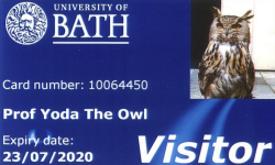 archiemcphee:  All owls are awesome, but this particular owl is named Yoda, works in a library, and even has his very own library card. Super awesome! Yoda is a 7-year-old Eurasian/European Eagle Owl who is brought to the library at the University of