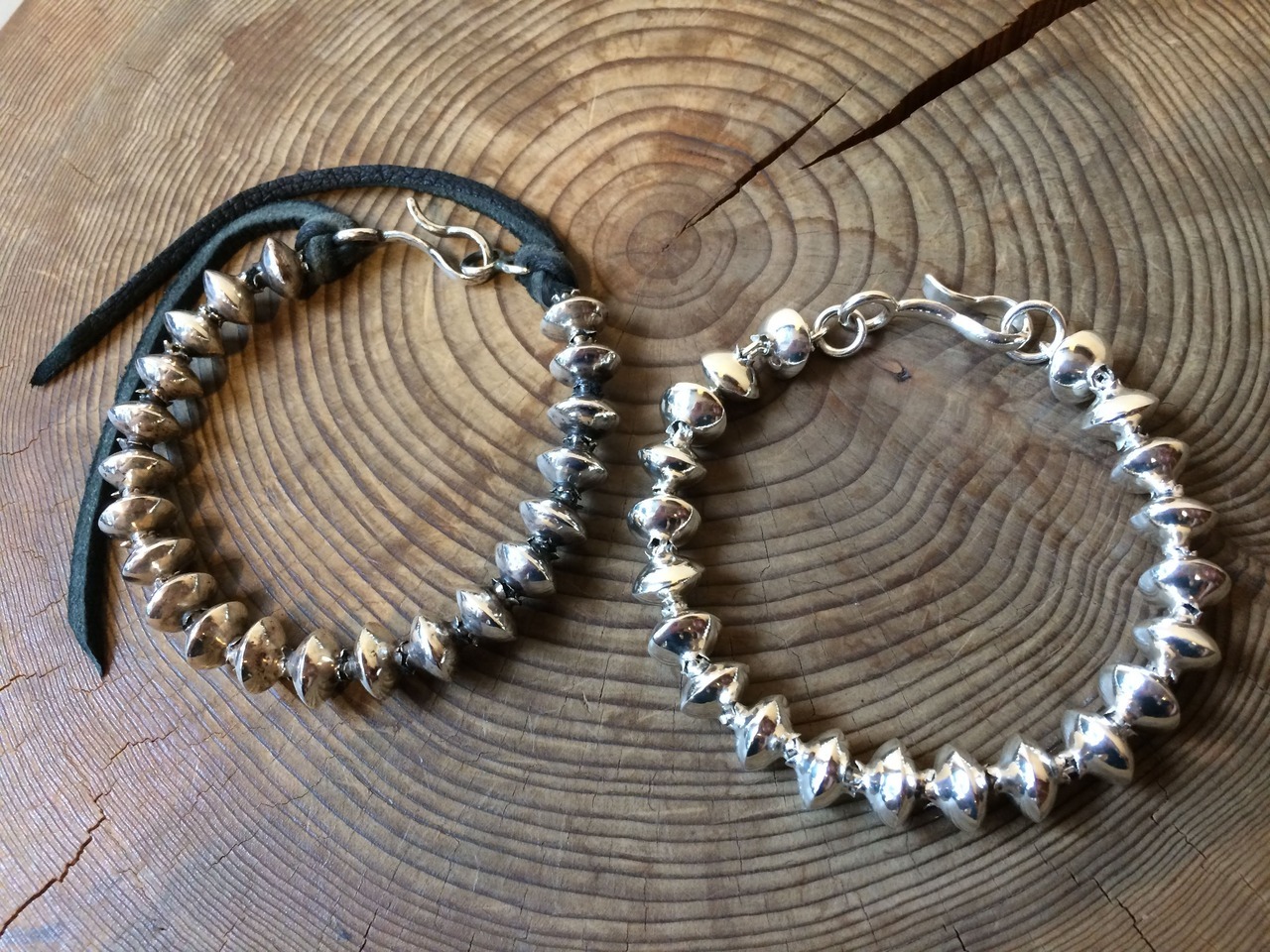 杉中工房 - 商品名: Beads Bracelet 大 長さ: 22cm 通常仕上げ