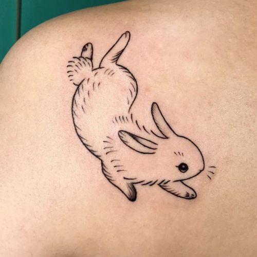 Bun hun for @nguyann thank you!#bunnytattoo #rabbittattoo #dallasflashtattoohttps://www.instagra