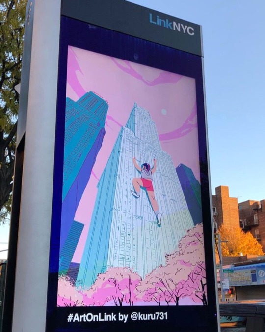 janetsungart:   if you live in NYC, you might have seen my work up on the LINKNYC screens for the past few weeks!! thx to everyone that sent kind words and photos, i’m feelin the love ~  